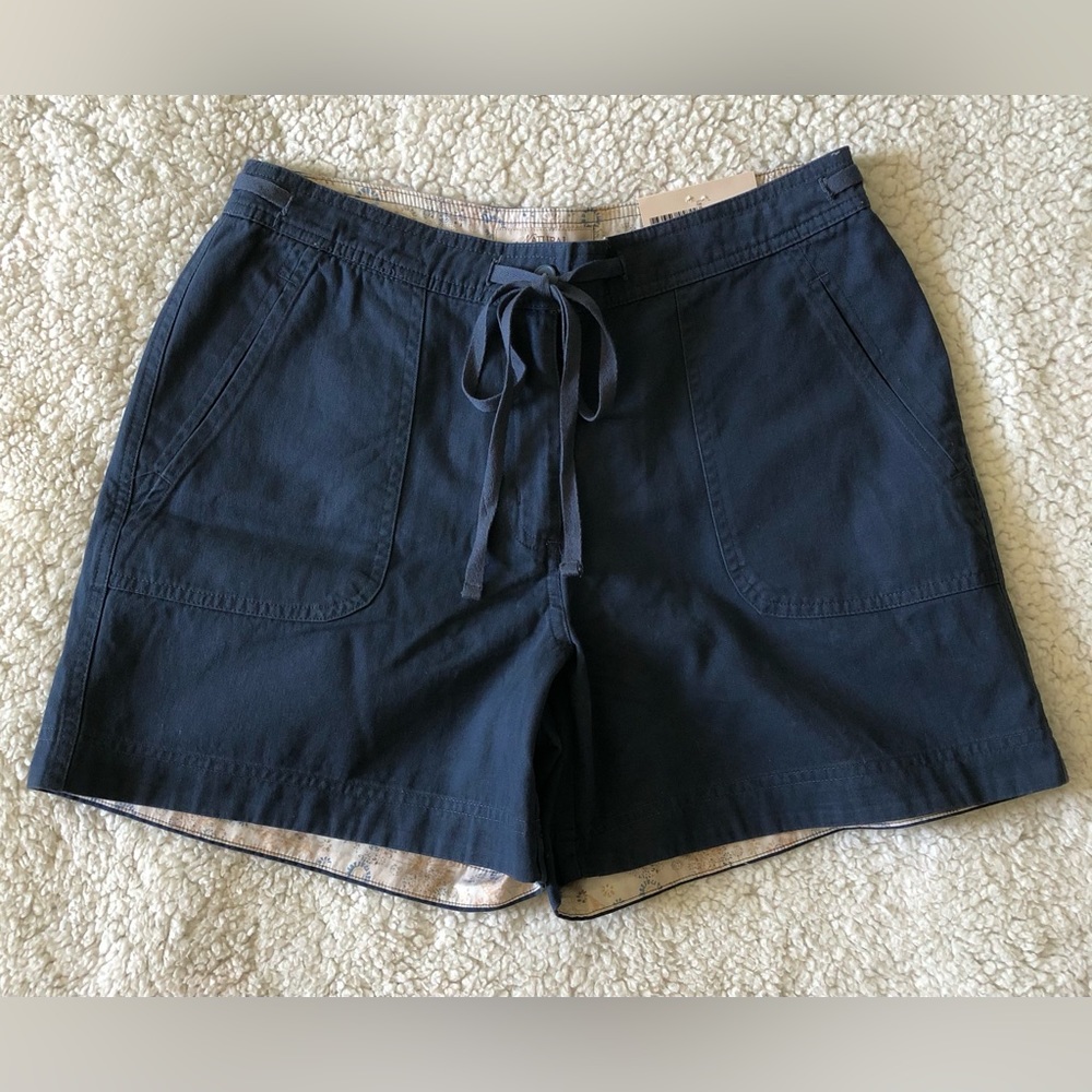 Natural Reflections Women’s 100% Cotton Shorts Navy Blue Size 8 New with Tags